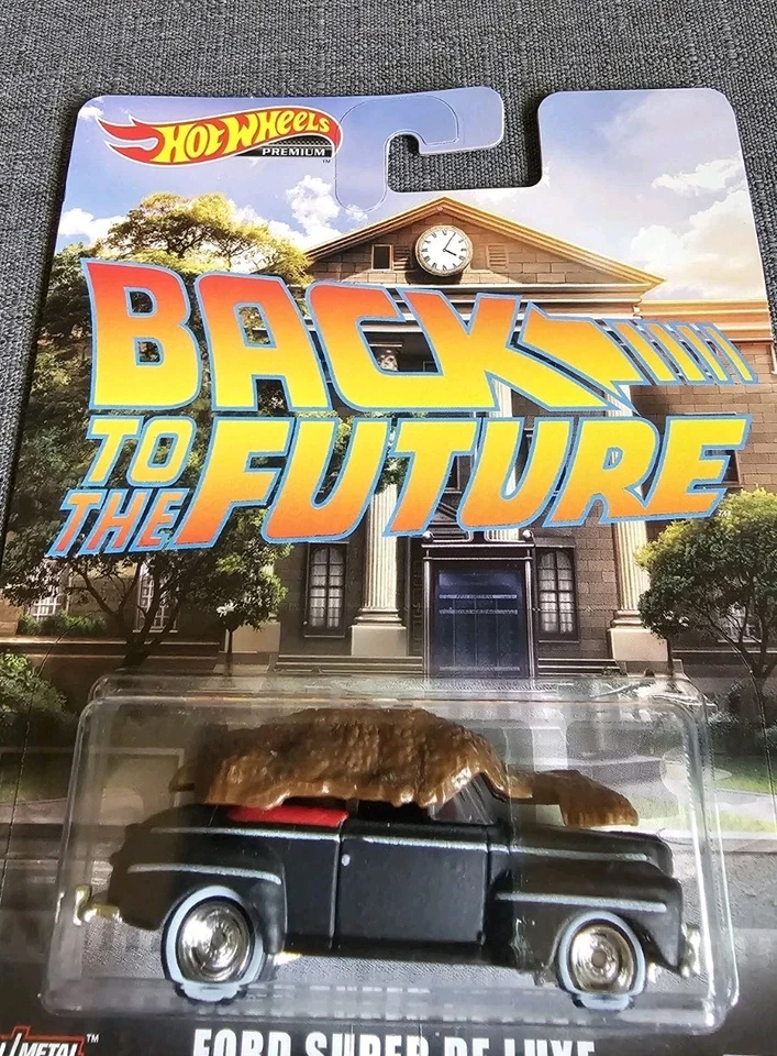 Hot Wheels Black Back To The Future Ford Super De Luxe Biff Poop Premium - Image 4 of 4