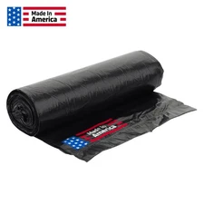 BULK 4 Mil, 40' x 100' Black Plastic Sheeting Roll - Poly Visqueen - Sandbaggy