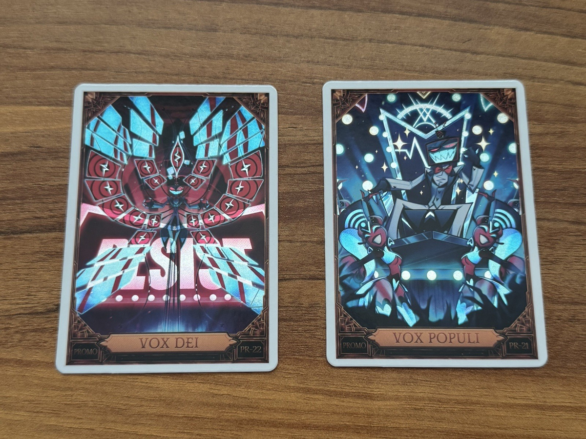 LOT OF 2 VOX POPULI & DEI White Foil Promo PR-21 & PR-22 Hazbin