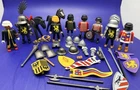 Vintage Lot Playmobil Knights VTG 10 Figures Medieval Dragon Royal Lion Castle