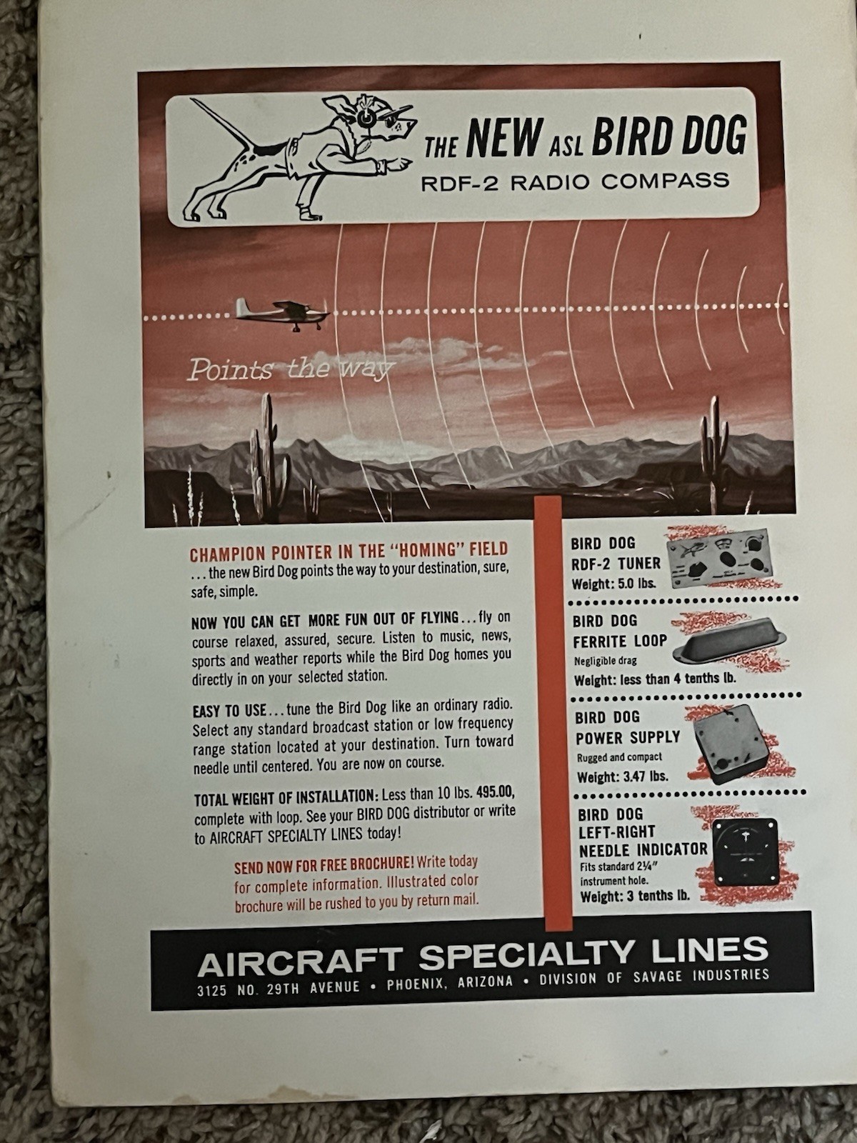 Vintage Standard broadcasting stations Aircraft Specialty Lines Booklet 40 Pages