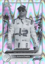 2022 Topps Chrome Formula 1 Kimi Räikkönen #193 Black & White RayWave