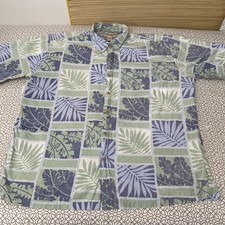 Cooke Street Hawaiian Shirt Men  s XXL Short Sleeve Button Up Aloha Vintage 2XL
