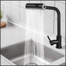 Küchenarmatur Ausziehbar mit 3 Strahlarten Einhebelmischer Edelstahl