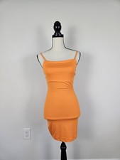 NWT Forever 21 Spaghetti Strap Orange Mini Dress Size Small