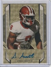 2021 Leaf Metal Draft Stevie Scott Gold auto RC - 1/1