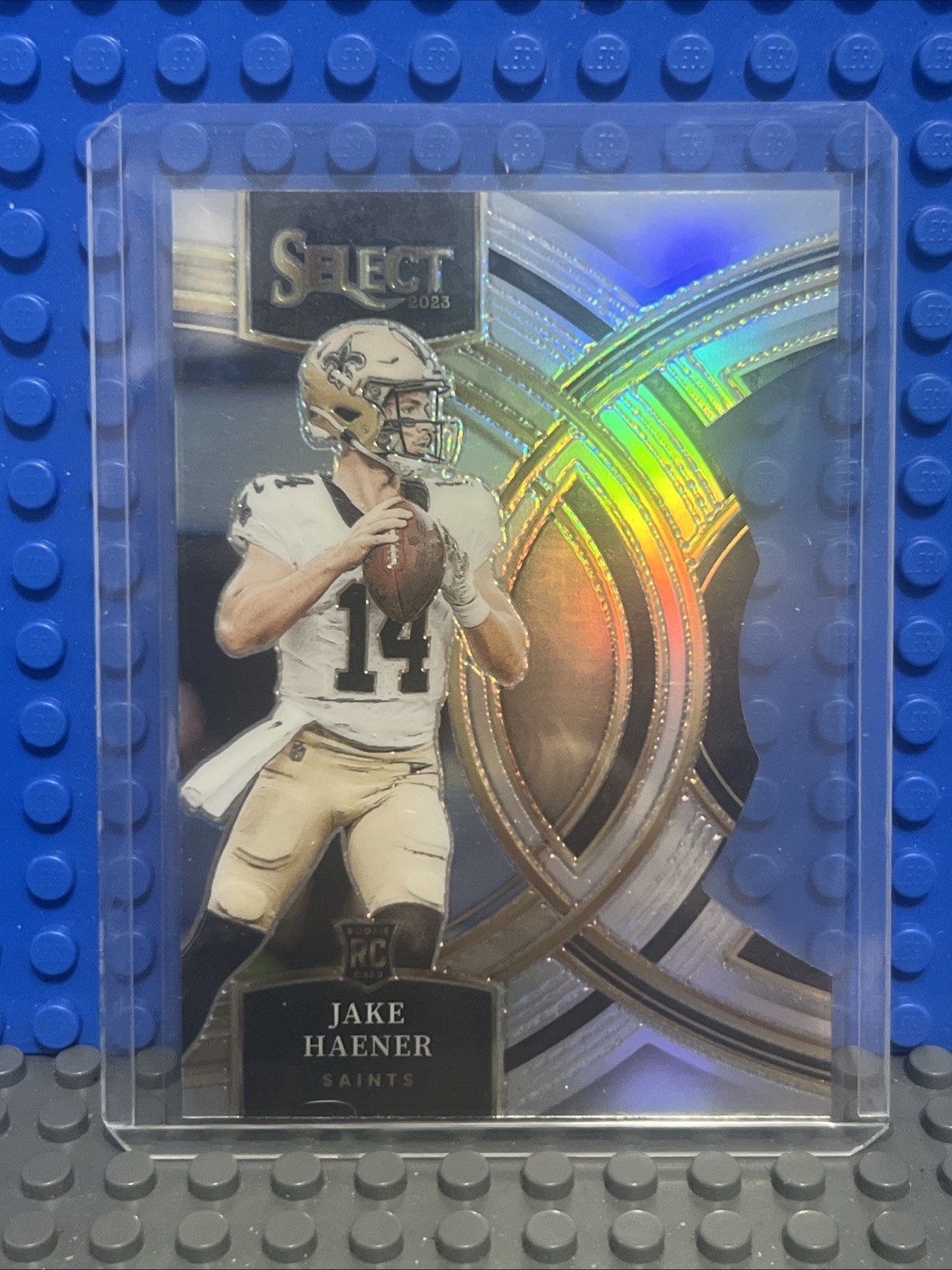 #186 Jake Haener (RC) 2023 Panini Select/Premier Silver Prizm Die-Cut