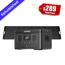 OUPES Portable Power Station Exodus 600 600W 256Wh +240W Solar Panel Outdoor