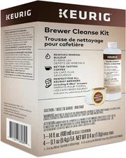 NEW KEURIG Brewer Cleanse Kit For Maintenance Includes Descaling Solution