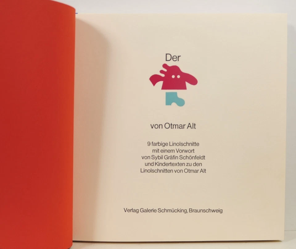 Otmar Alt/Der../Buch mit 9 x Linolschnitt/ 1972 / 100 Exemplare/handsigniert - Bild 4 von 4