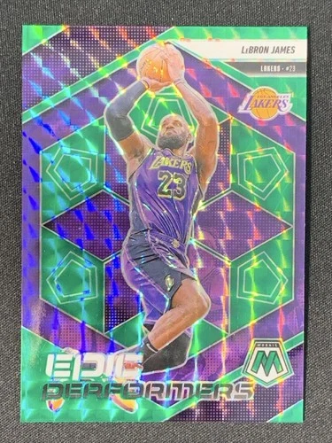 Lebron James 2024-25 Panini Mosaic Epic Performers Green Mosaic #2 -hj5