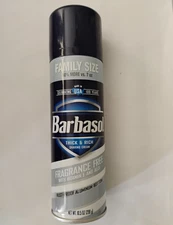 Barbasol Fragrance Free Thick & Rich Shaving Cream, Large 10.5 oz HARD to FIND