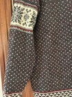 DALE OF NORWAY Black and White 1/4 Zip Fair Isle Wool Knit Sweater Size S — photo 5