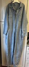 Vintage Berco Work Apparel Coveralls Blue Herringbone Farm Mens Sz 50R USA