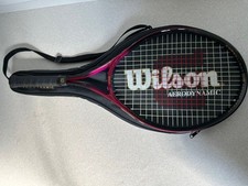 Wilson Aerodynamic Tennis Racket with Case Used Grip Wear