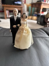 Vintage Wedding Plastic Bride Groom Cake Topper 4