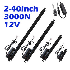 Attuatore lineare elettrico DC 12V 3000N 675lbs sollevatore cilindro 5mm/s corsa 2"~40"