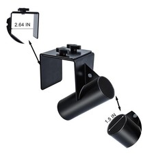 Adjustable Portable Ice Fishing Rod Holder Metal Clamp Fits Sleds 1 5 to 3 26