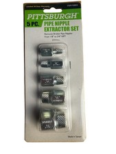 PITTSBURGH 5 Piece Pipe Nipple Extractor High quality hand easy to used tool set