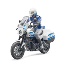 1/16 Ducati Scrambler Police Motorcycle with Policeman by Bruder 62731