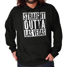 Straight Outta Las Vegas Nevada Souvenir Hoodie Hooded Sweatshirt Men Women