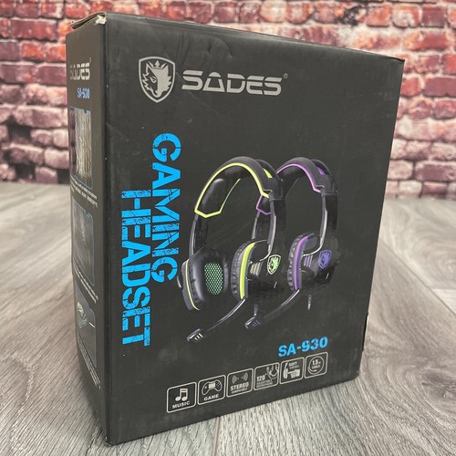 Xbox one PS4 Headset with Mic Vol Control, SADES SA930 Stereo Gaming  Head(Green) | eBay