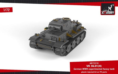 Armory Models AR72210 Scale 1:72 VK 36.01(H) German WWII Experimental Heavy Tank - Picture 8 of 24
