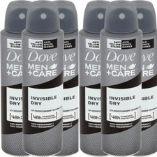 6 Pack Dove Men + Care Invisible Dry Antiperspirant Deodorant Spray 150ML 