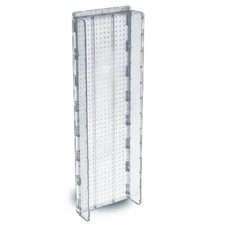 Azar Displays 13.5"W x 44"H Pegboard Powerwing Display - (CLEAR ONLY)