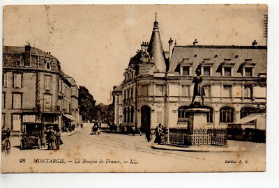 Theme THE BANK - the BANQUE DE FRANCE - POSTCARD 45 - MONTARGIS 10
