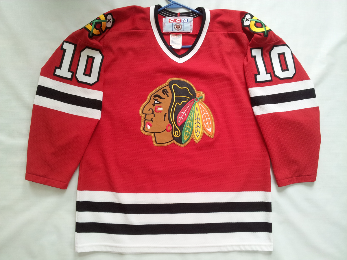 VINTAGE MADE CANADA CCM CHICAGO BLACKHAWKS 10 TONY AMONTE VINTAGE MADE CANADA CCM CHICAGO BLACKHAWKS 10 TONY AMONTE