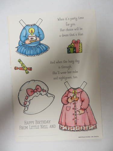 Vintage 1975 JOAN WALSH ANGLUND Paper Dolls HALLMARK Card UNUSED NOS - Picture 4 of 11