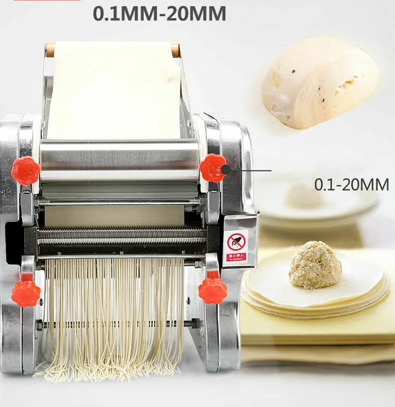 Electric Household Pasta Maker Automatic Noodle Maker Machine Dough  Pressing Spaghetti Roller 2-in-1 Stainless Steel for Home Commercial Use  Cut 2.5mm