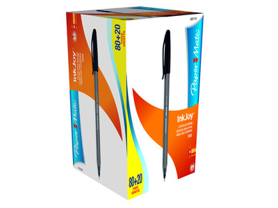 100er-PACK - PAPER MATE InkJoy  Kugelschreiber Schwarz 1,0 mm Linienbreite + 24 Stunden Lieferung