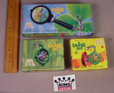 1998 McDonald's A Bug's Life Toys 3 Digital Watches MIB MIP complete watch set