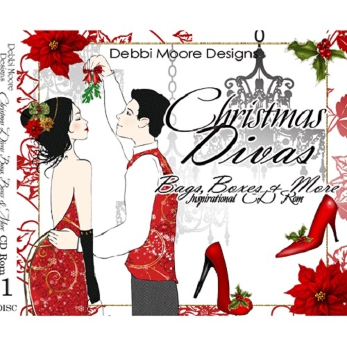 Debbi Moore Designs Christmas Divas Bags & Boxes Inspirational CD Rom 297624