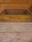Vintage Yellow Coke Coca Cola Soda Wood Crate Wooden Jonesboro, Arkansas