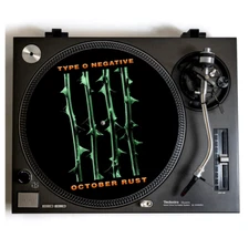 TYPE O NEGATIVE Turntable Slipmat for Vinyl Records 12" DJ Slip Mat Goth Metal