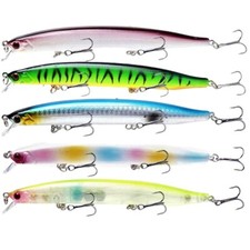 5PCS Wobblers Fishing Lures Crankbait 19.5g Minnow Bass Trolling Artificial Bait