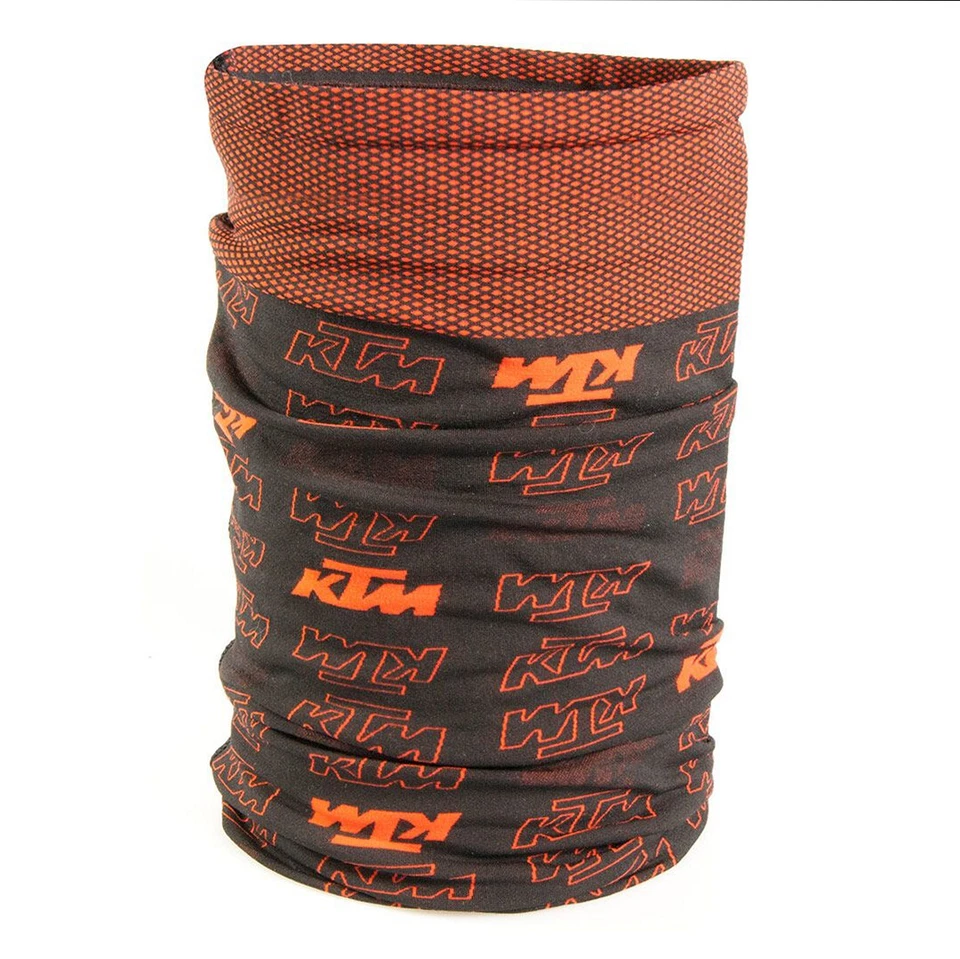 KTM Factory Multifunktionaler Schal Schwarz-Orange für Mundschutz