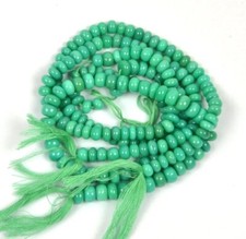 Chrysoprase Beads Rondelle Shape Beads 6 mm Natural Smooth 8 inch For Jewelry