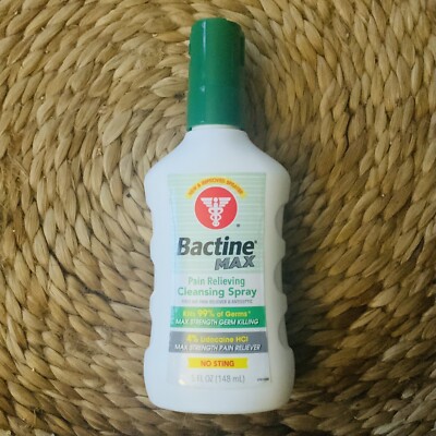 Bactine MAX Pain Relieving Cleansing Spray 5OZ Expires 2025  365197811151|