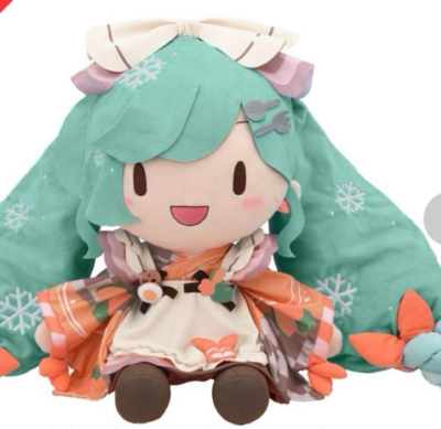 Snow Miku 2024 Fluffy Puchi Dodeka Jumbo Plush Sanpathi Sega