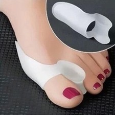2pcs Silicone Gel Bunion Toe Corrector Orthotics Straightener Separator Pain New