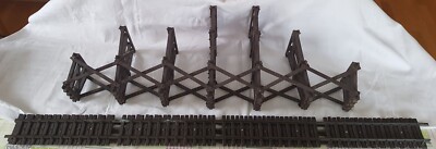 Trestle Bridge aus Holz für G-Spur, mit LGB-Gleisen, gebraucht, ohne OVP