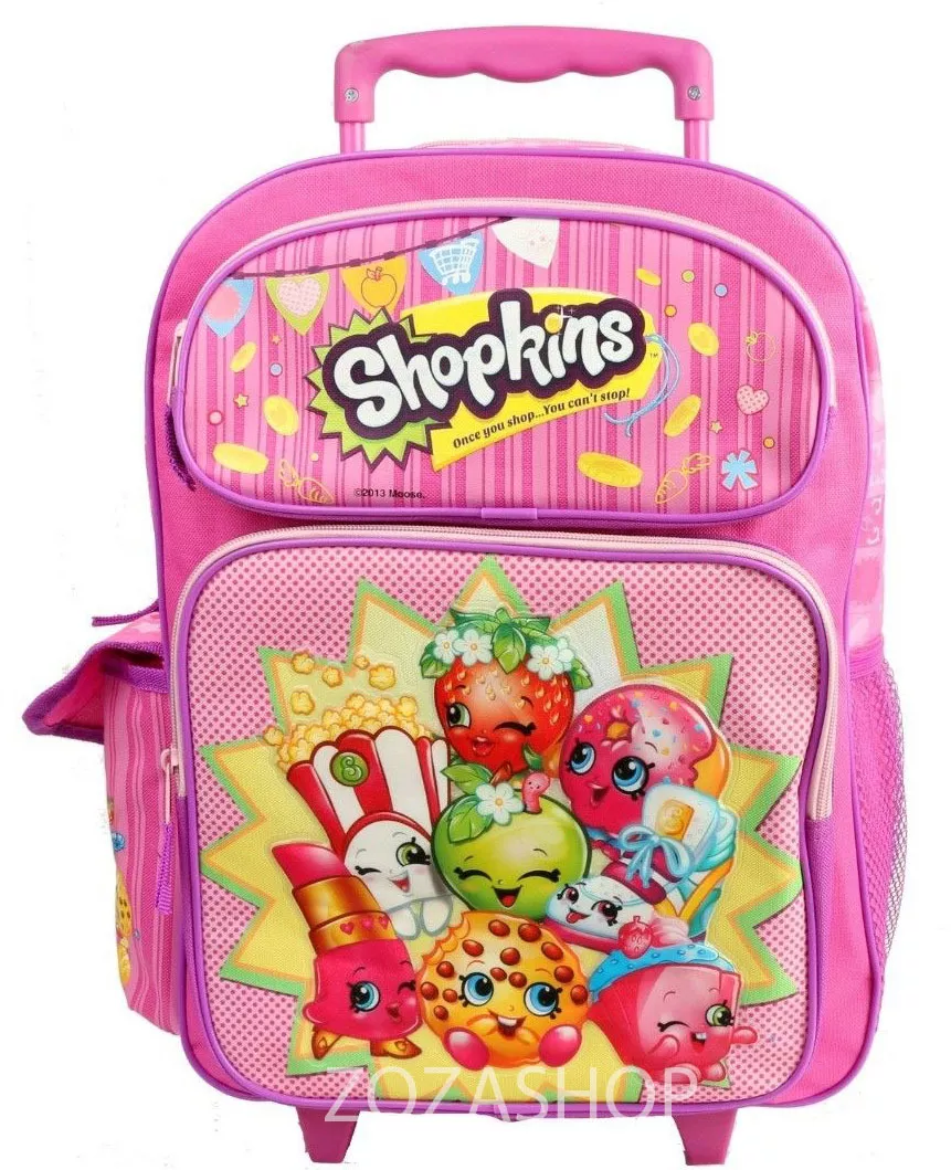 Mochila con rodillos grande Shopkins 16" mochila con ruedas para auténtica 693186415302 eBay