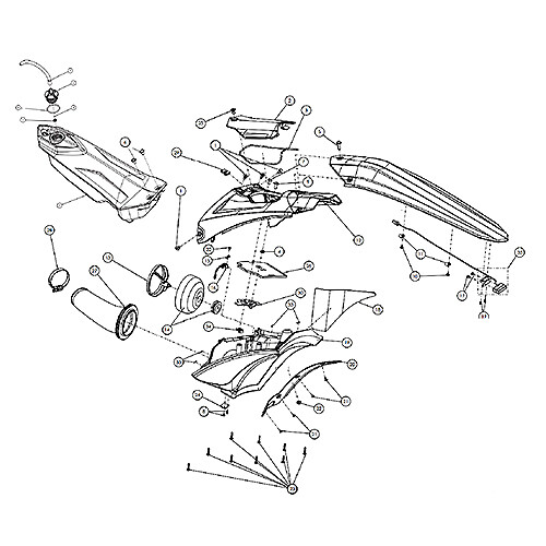 Kit vis TRS ONE 125 280 pour l'entretien de votre moto de trial après le lavage