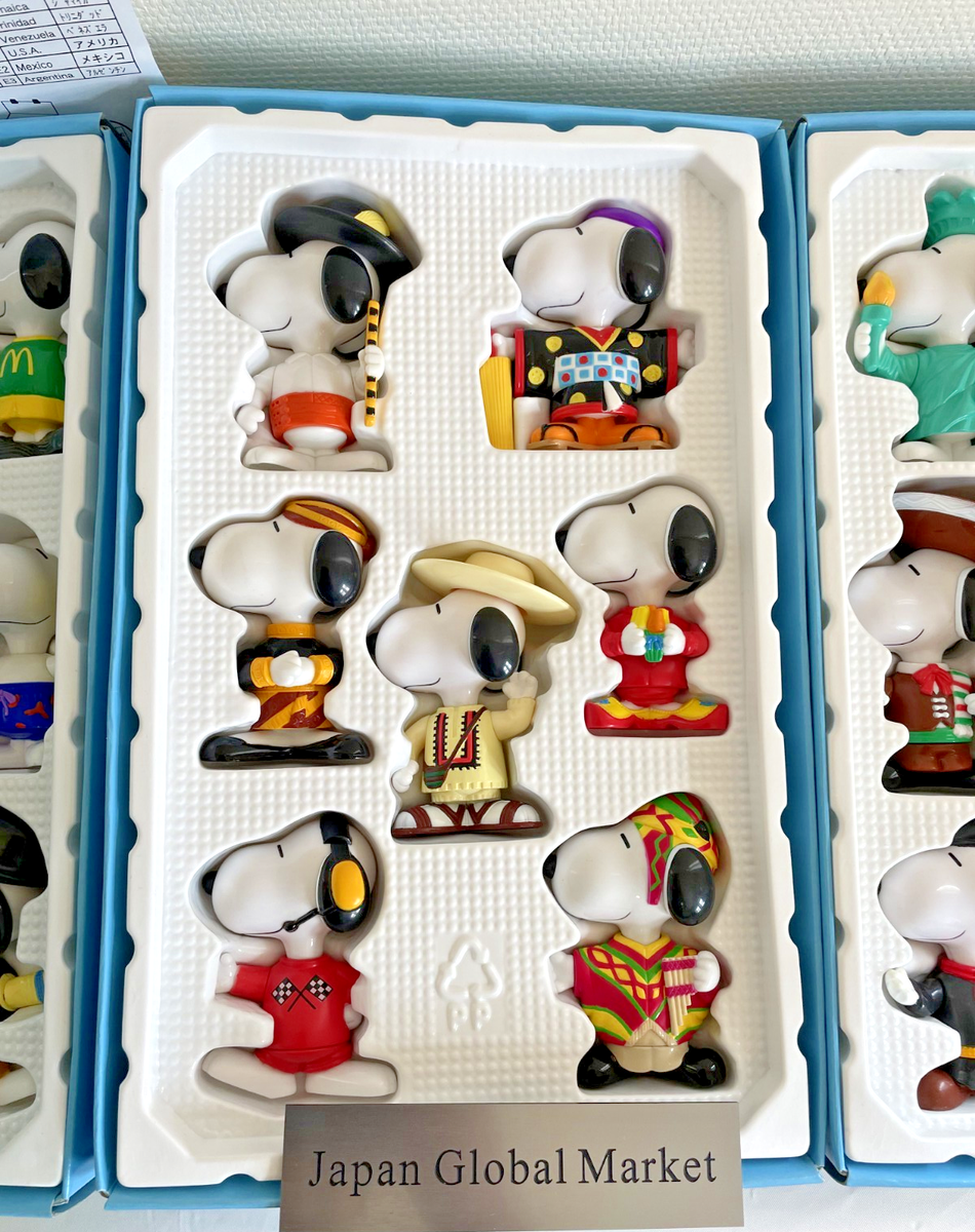 Macdonald's スヌーピー World Tour 2 McDonalds PEANUTS SNOOPY World Tour 2 Figure 28 countries Set Box