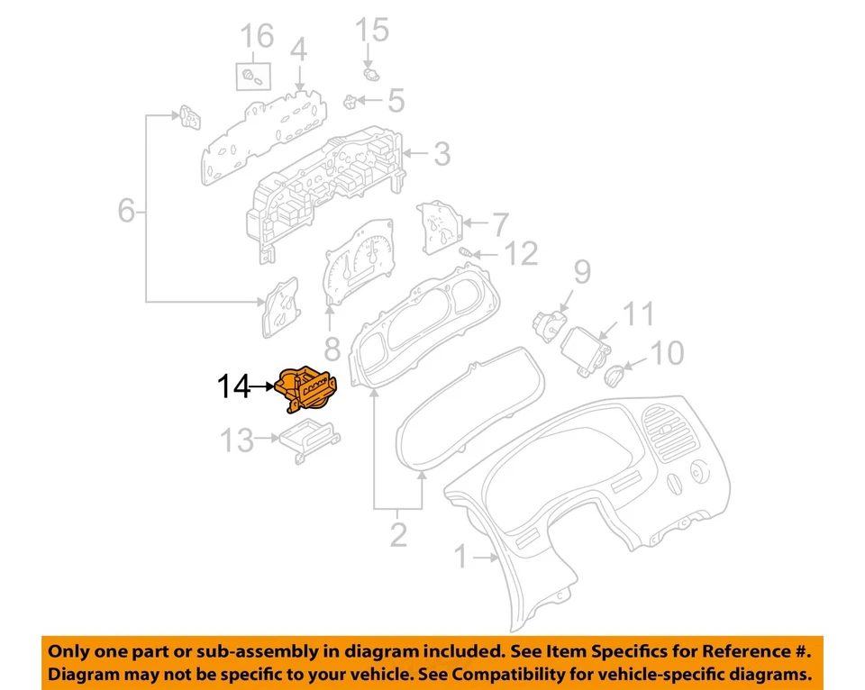 Medidor de velocímetro usado se adapta a: Mazda B-4000 1999 clúster con tacómetro MPH grado AT Foto 3 de 4