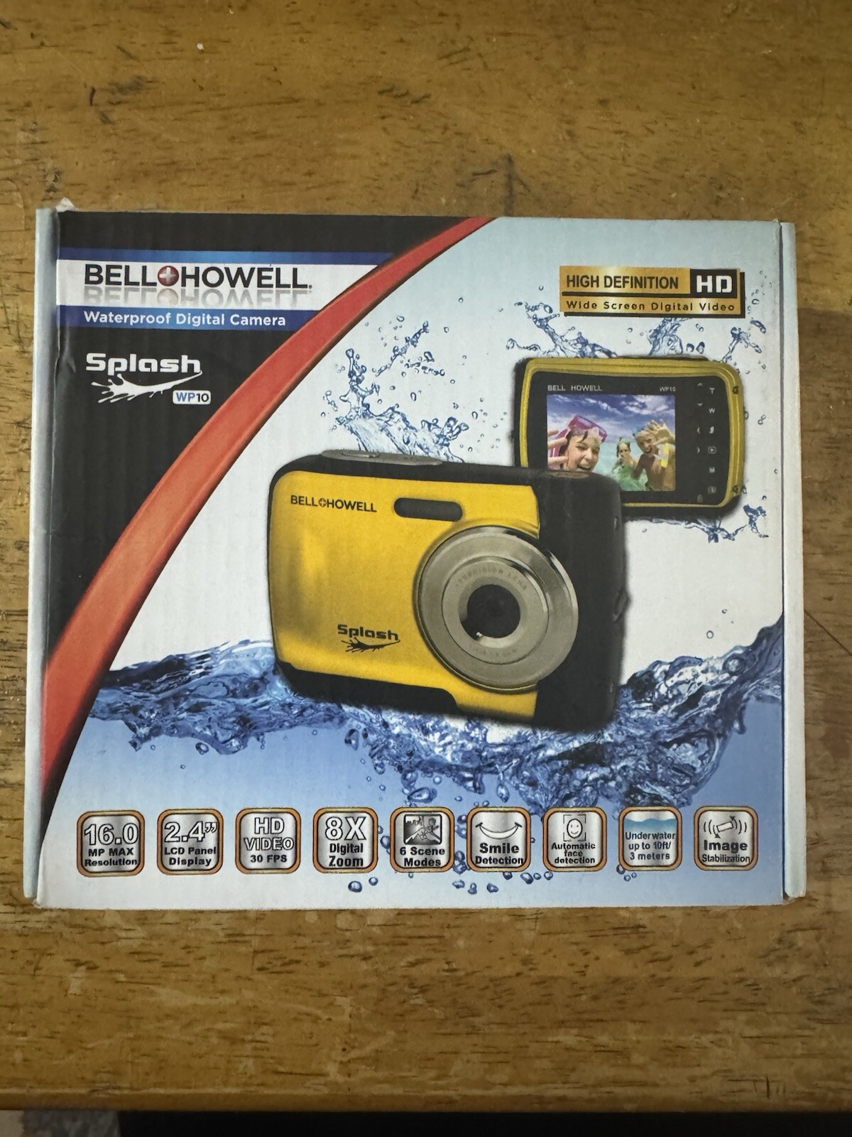Bell+Howell Splash WP10-Y 16.0 Megapixel Waterproof Digital 